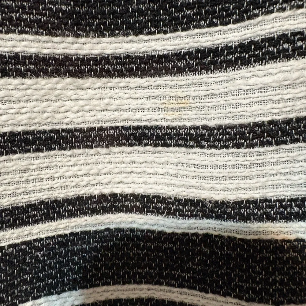 Banana‎ Republic Black & White Striped Sleeveless Dress with back cutout size 2